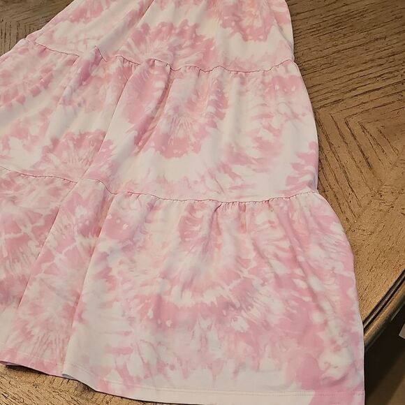 Pink Tie-Dye Maxi Dress Size S 7/8 - Picture 12 of 14